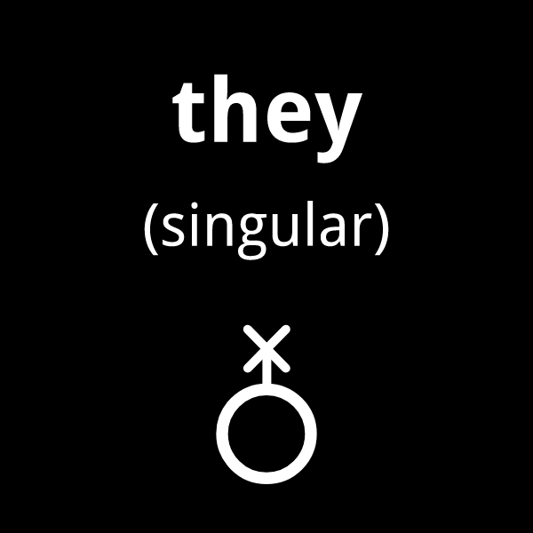 they singular non-binary symbol